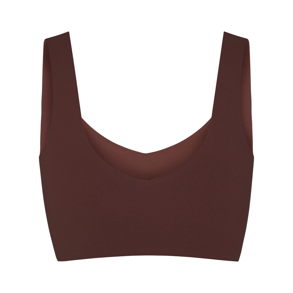 Plunge Bra Skims NAKED TANK Chocolat | 297YVTRNM