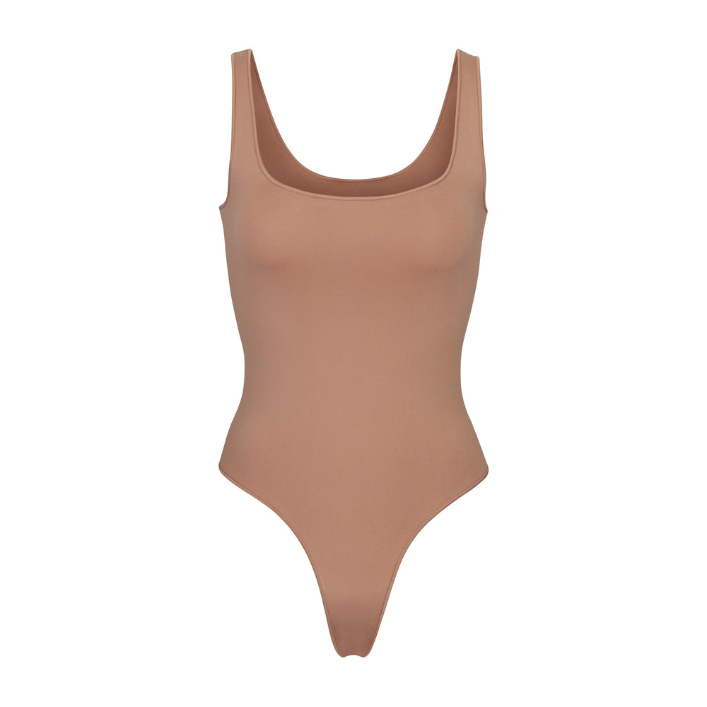 Scoop Neck Bodysuit Skims ESSENTIAL Abricot | 591TNLZCS
