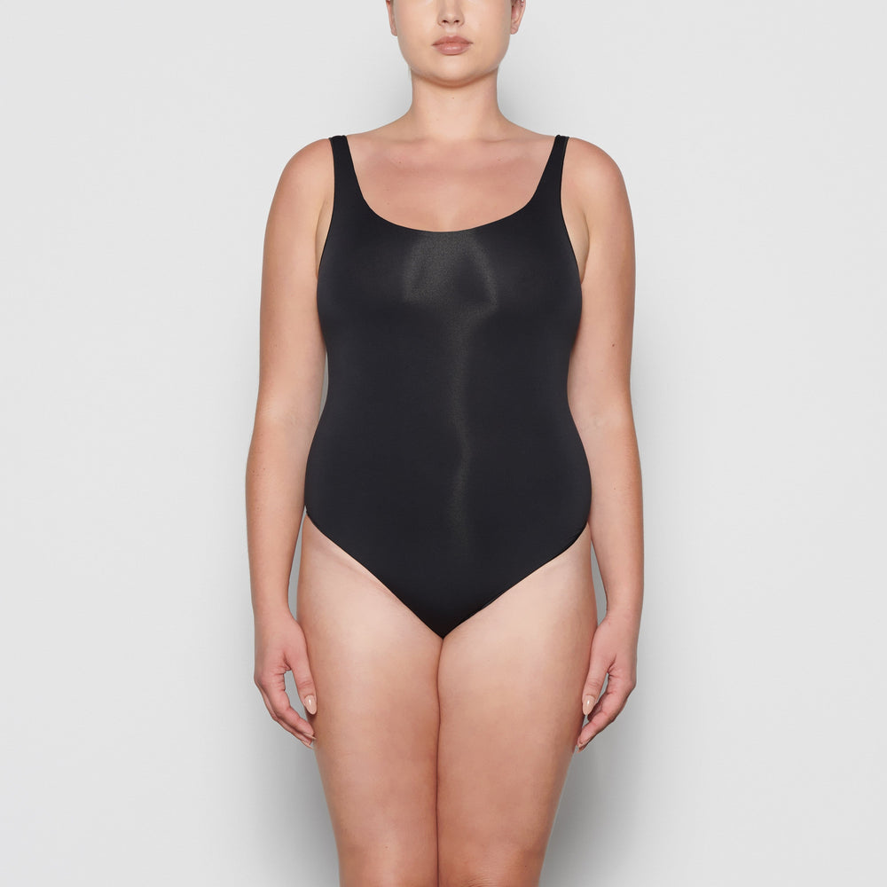 Scoop Neck Bodysuit Skims ESSENTIAL Noir | 642OQBNSZ