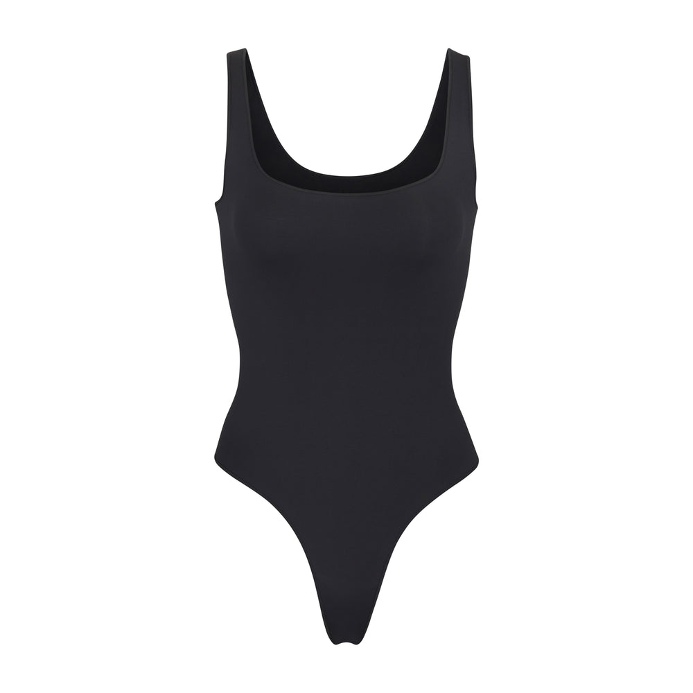 Scoop Neck Bodysuit Skims ESSENTIAL Noir | 642OQBNSZ