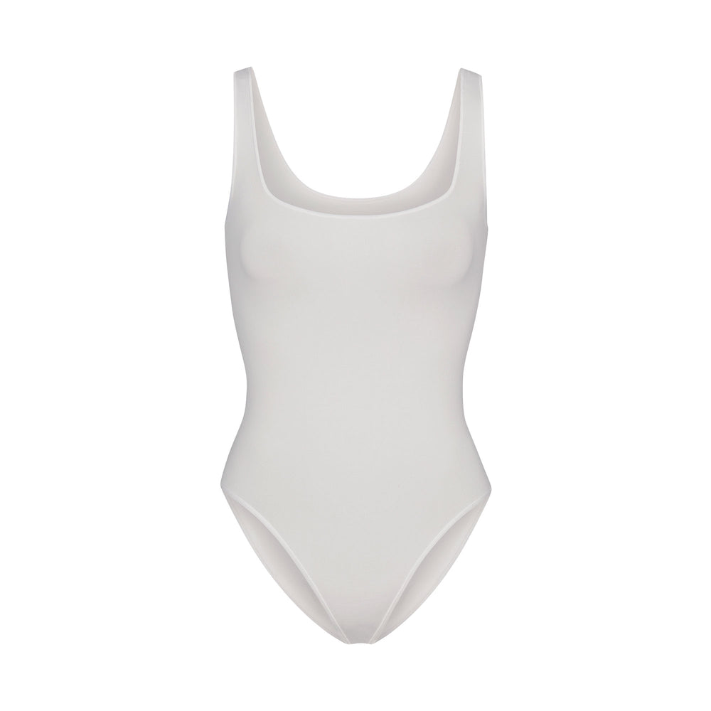 Scoop Neck Bodysuit Skims LIGHT ESSENTIAL Blanche | 853BTMFXJ