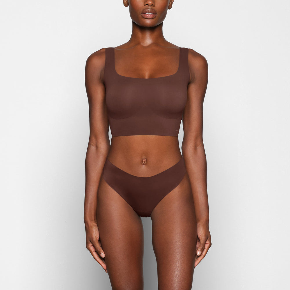 Scoop Neck Bra Skims NAKED TANK Chocolat | 698DKOSMQ
