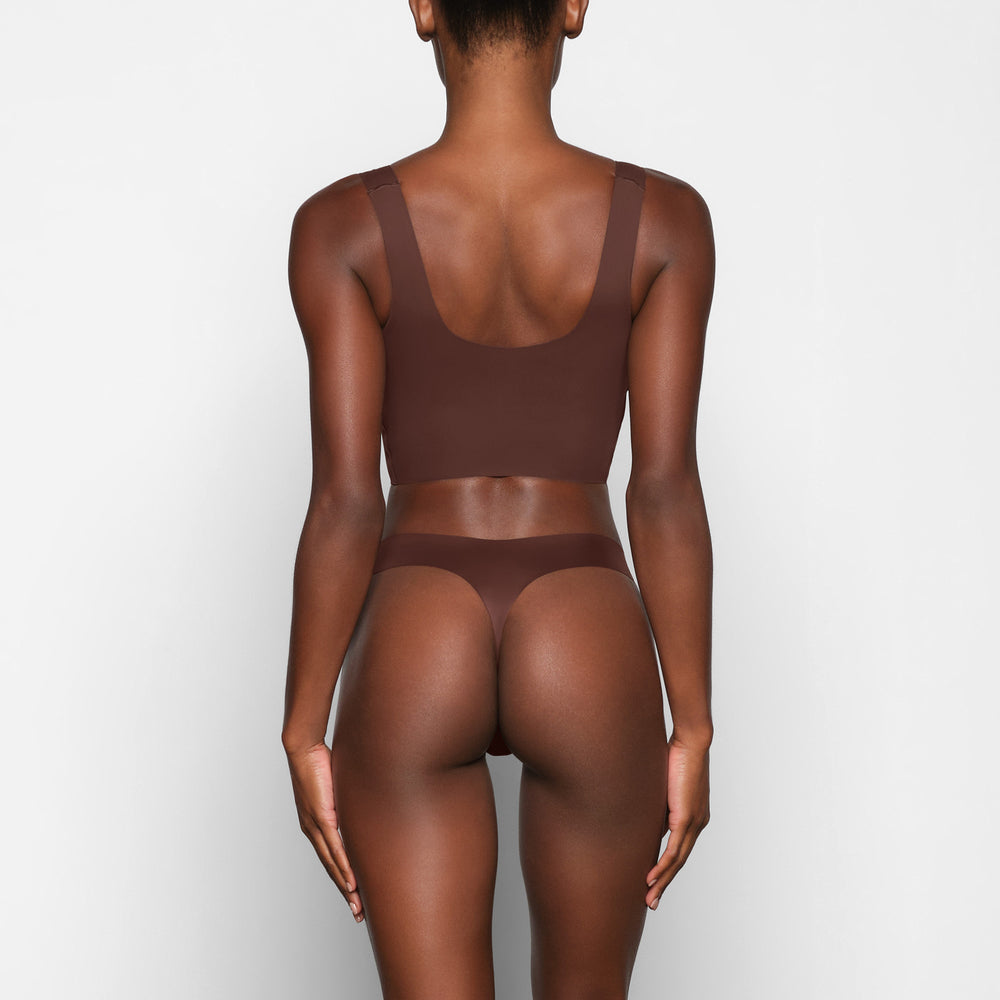 Scoop Neck Bra Skims NAKED TANK Chocolat | 698DKOSMQ