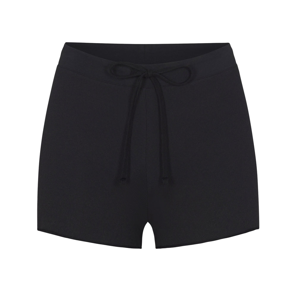 Short Skims COTTON RIB DRAWSTRING Noir | 893TWRQZC