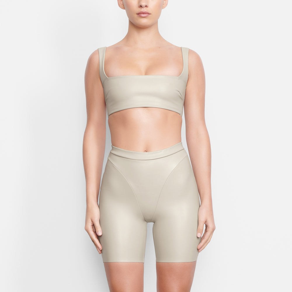 Short Skims FAUX LEATHER BIKER Blanche | 071BJIGFA