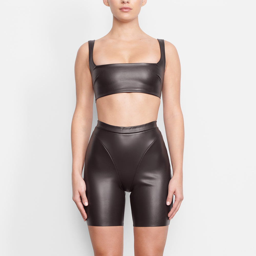 Short Skims FAUX LEATHER BIKER Noir | 029LFOSKP