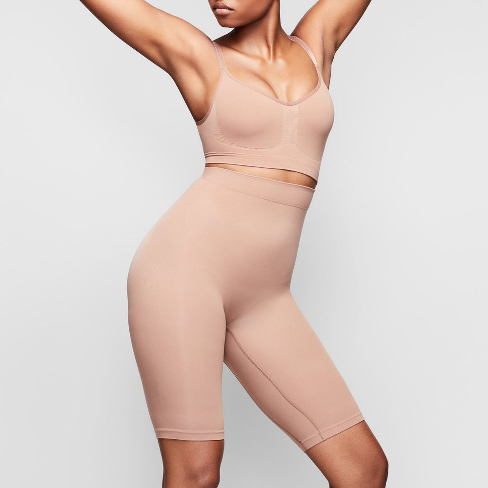 Short Skims SCULPTING ABOVE THE KNEE W/ OPEN GUSSET Abricot | 412JGDPZR