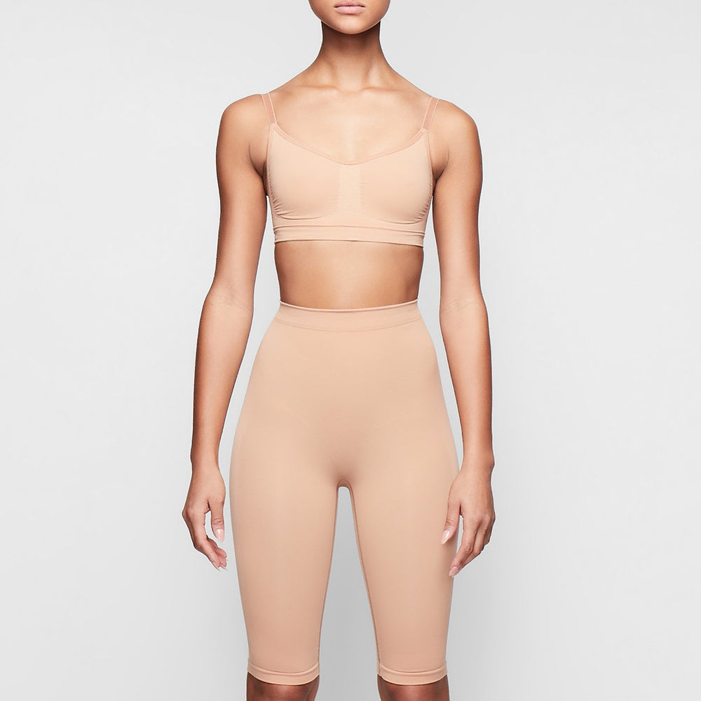 Short Skims SCULPTING ABOVE THE KNEE W/ OPEN GUSSET Beige | 946USOWTG