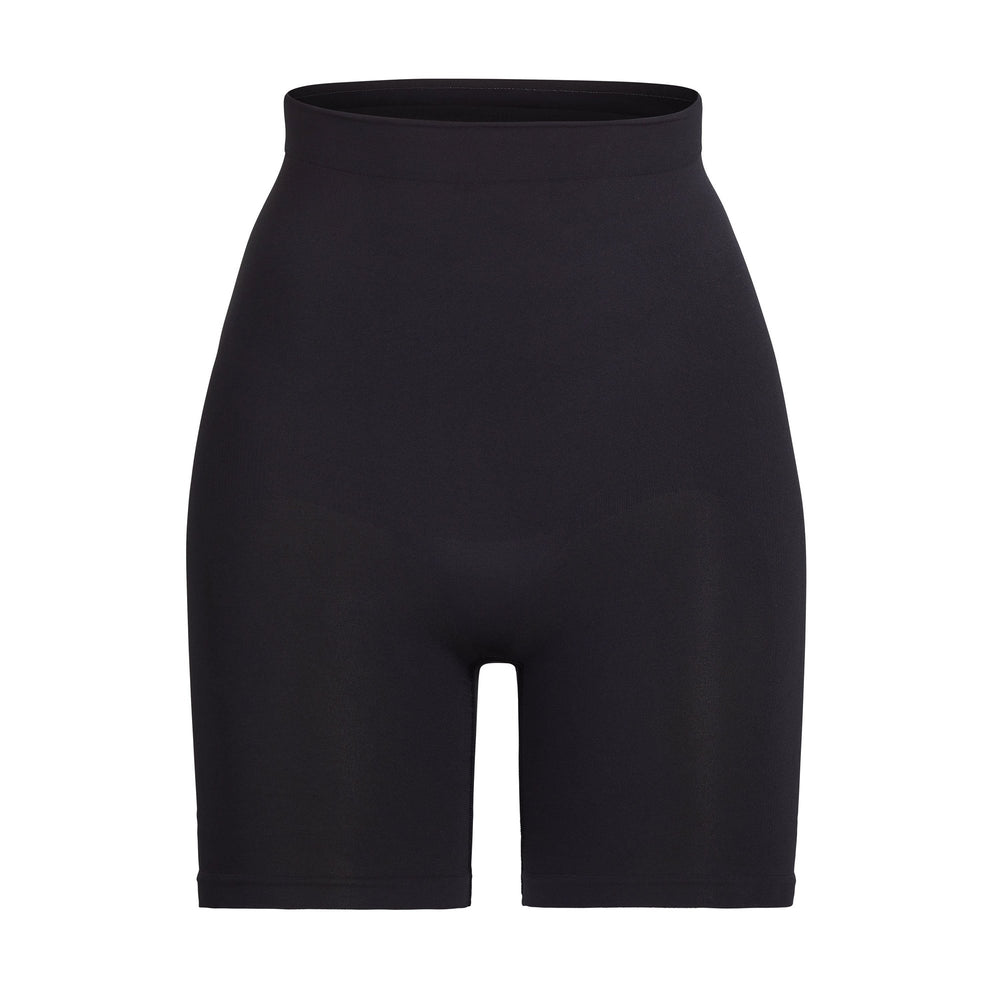Short Skims SCULPTING MID THIGH W/ OPEN GUSSET Noir | 089OVJCIB