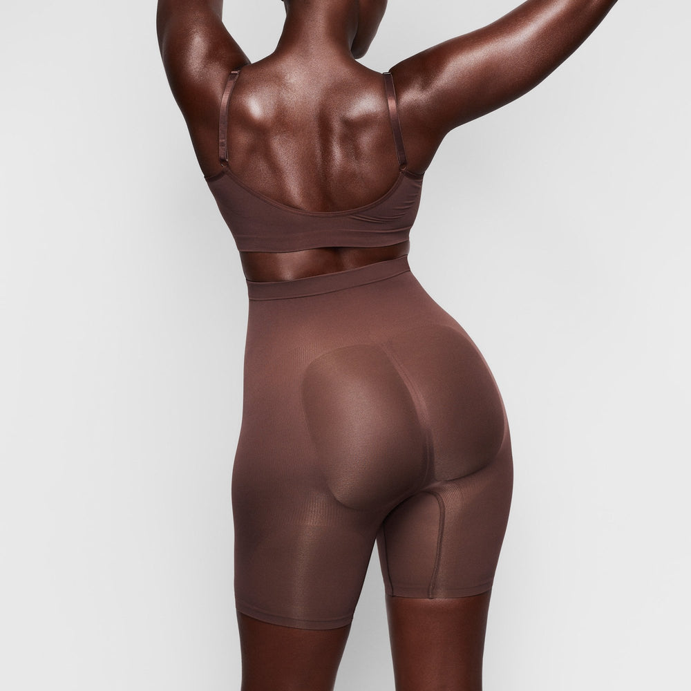 Short Skims SCULPTING MID THIGH W/ OPEN GUSSET Chocolat | 435IPNEQG
