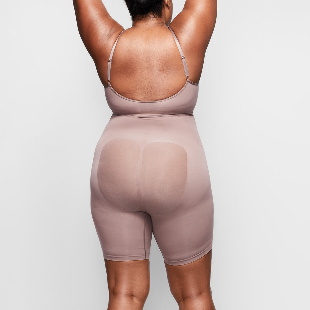 Short Skims SCULPTING MID THIGH W/ OPEN GUSSET Marron | 732LKRQTW
