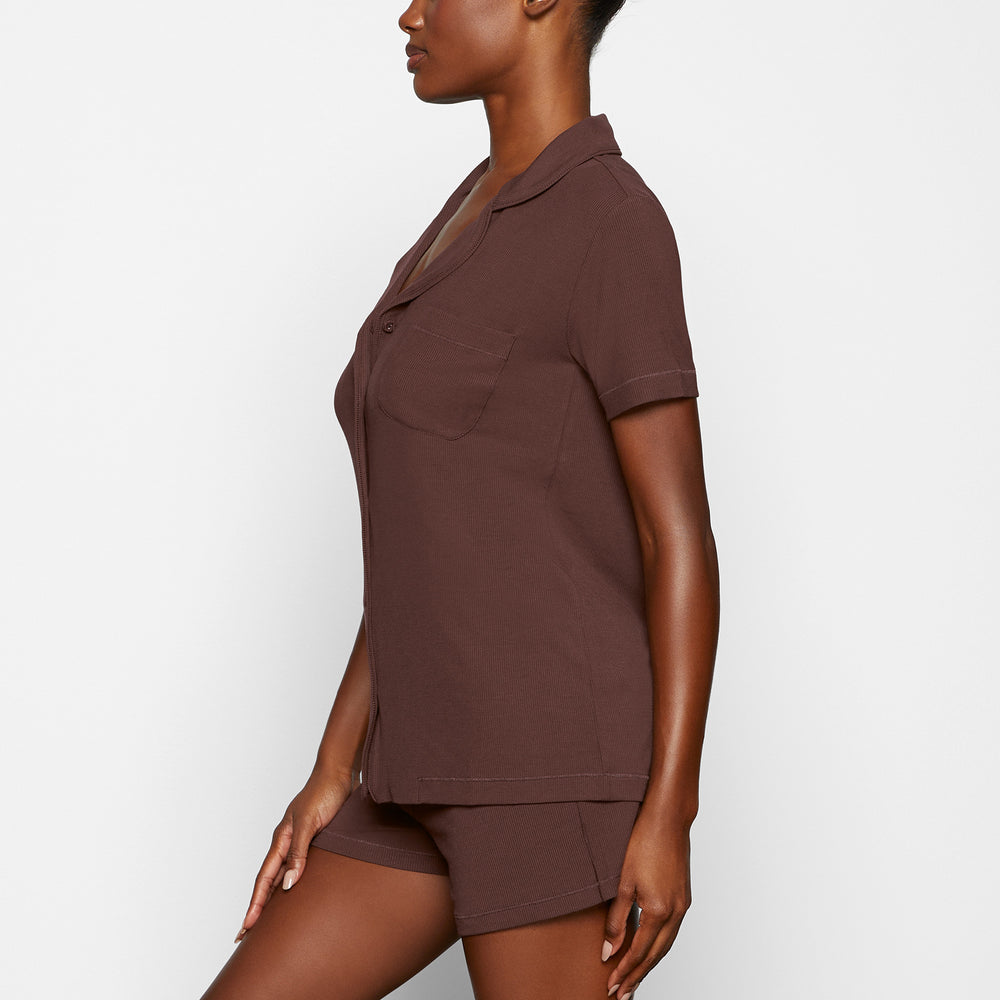 Sleep Set Skims SOFT LOUNGE SHORT Chocolat | 041XFERUG
