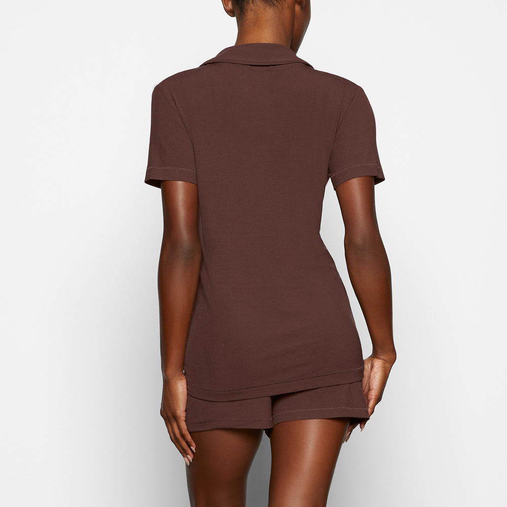 Sleep Set Skims SOFT LOUNGE SHORT Chocolat | 041XFERUG