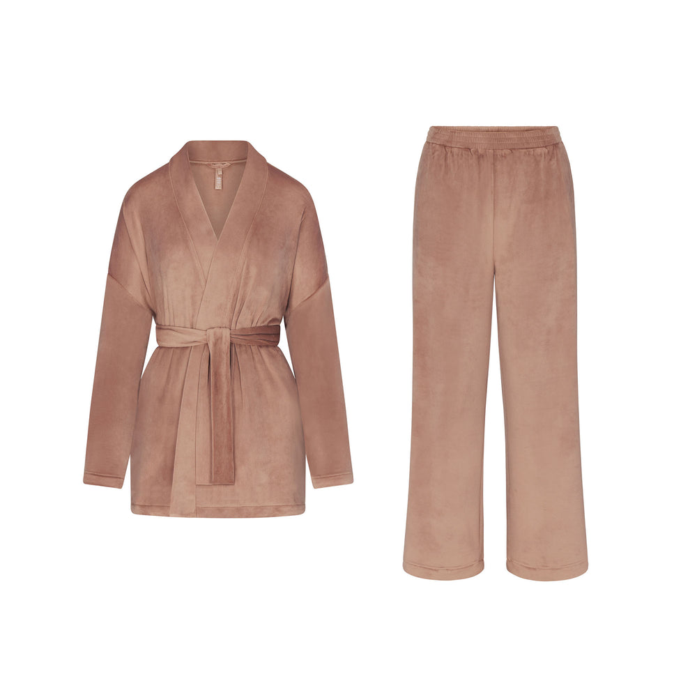 Sleep Set Skims VELOUR WRAP Abricot | 403FXJQOV