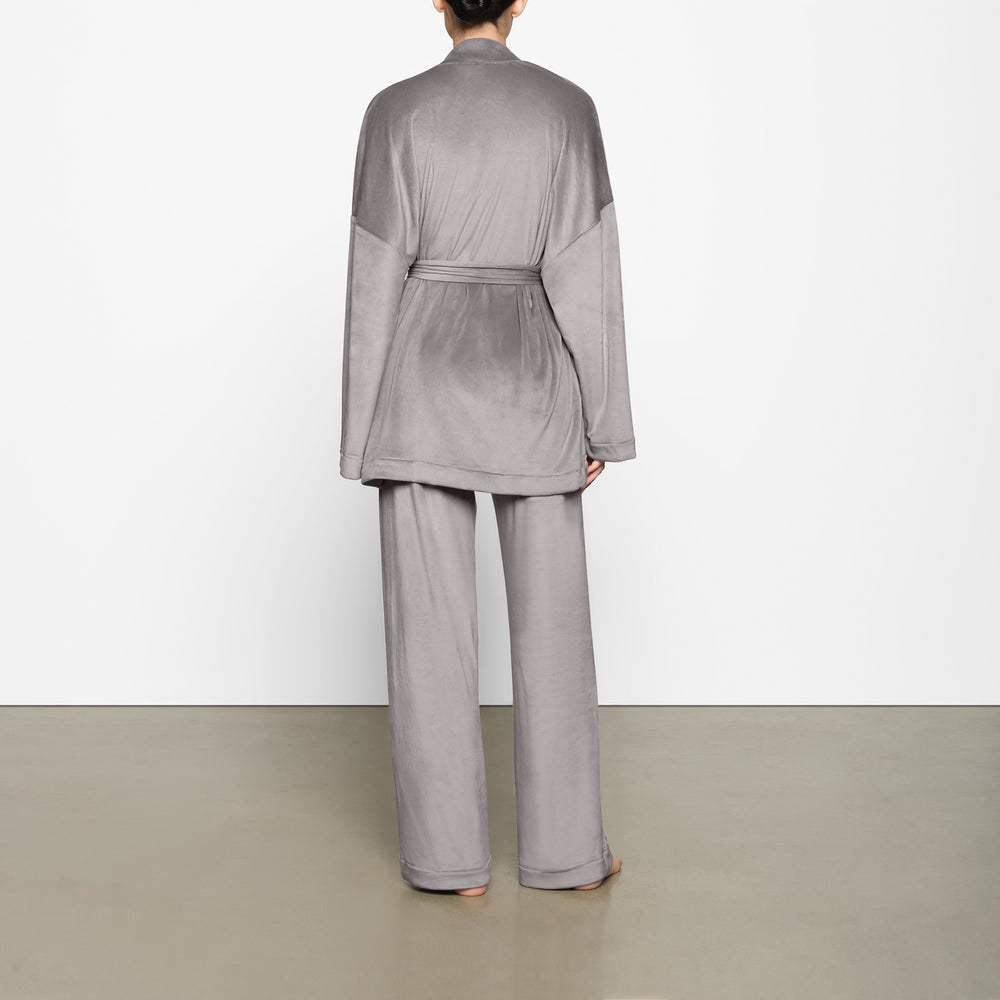 Sleep Set Skims VELOUR WRAP Grise | 684MPTBSG
