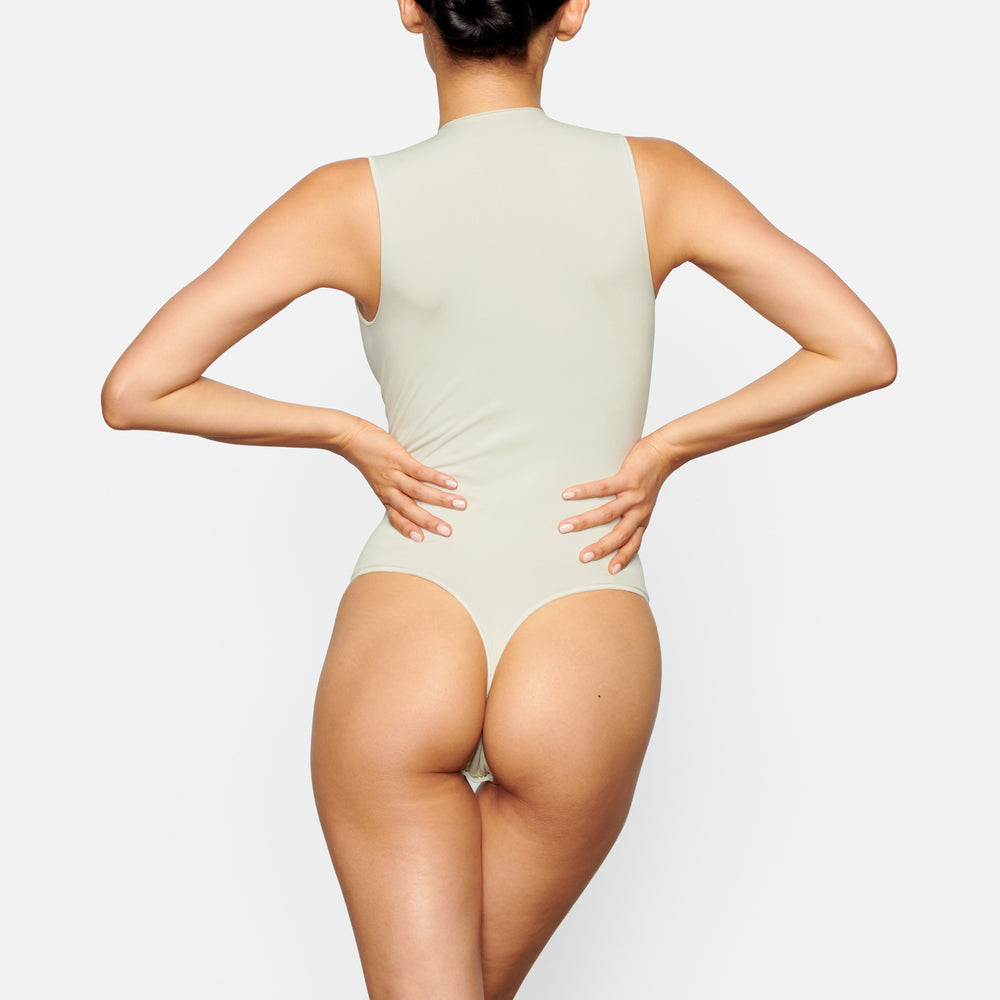 Sleeveless Bodysuit Skims ESSENTIAL CREW NECK Blanche | 075NBFZRQ