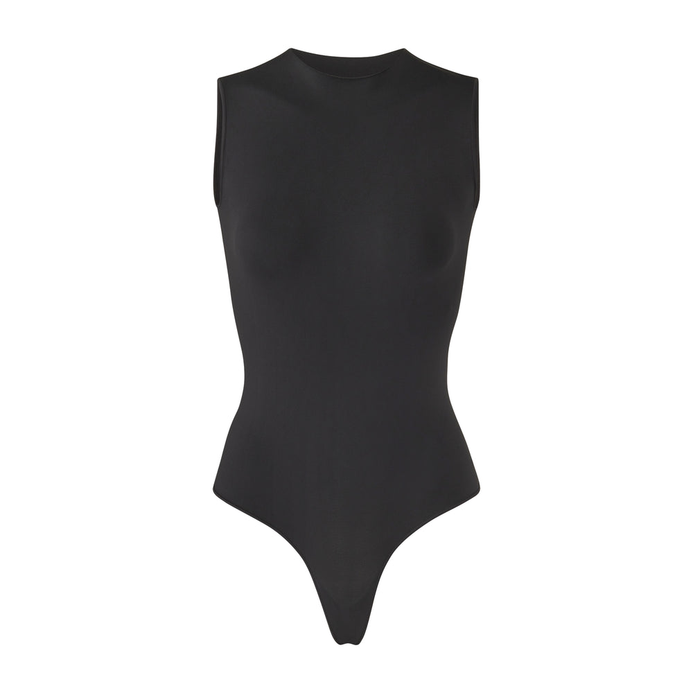 Sleeveless Bodysuit Skims ESSENTIAL CREW NECK Noir | 182PFAJVZ