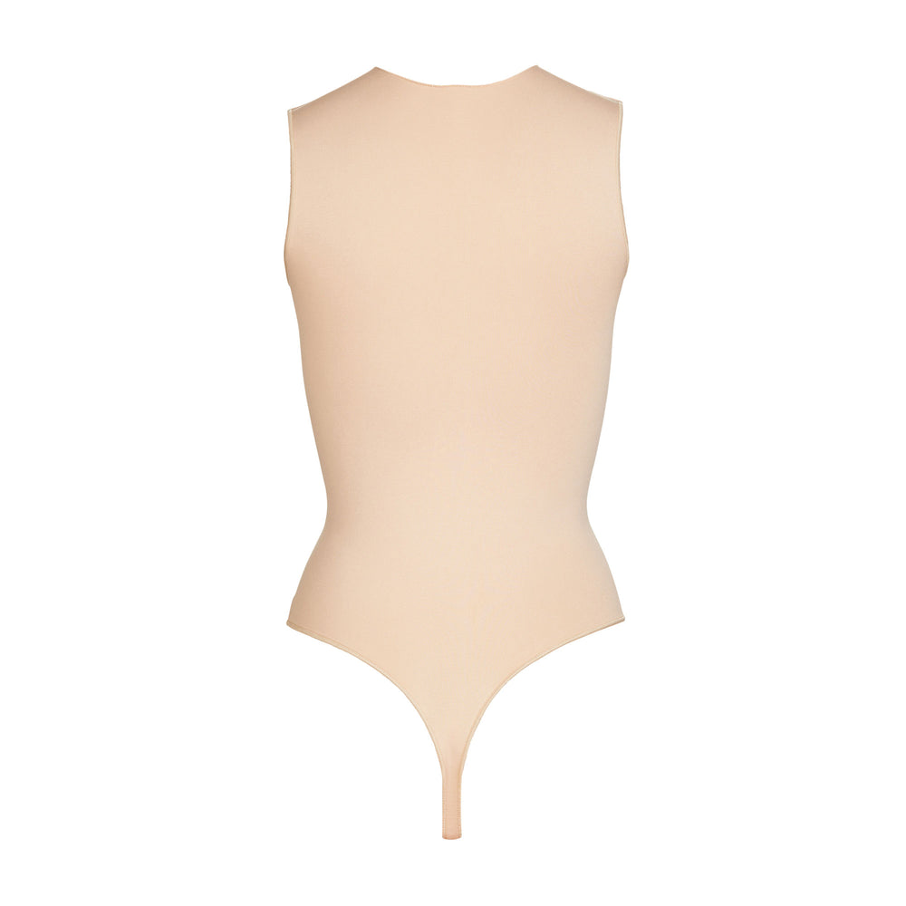 Sleeveless Bodysuit Skims ESSENTIAL CREW NECK Marron Grise | 321VKBAQF