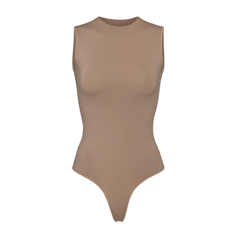 Sleeveless Bodysuit Skims ESSENTIAL CREW NECK Abricot | 405FDSJPQ