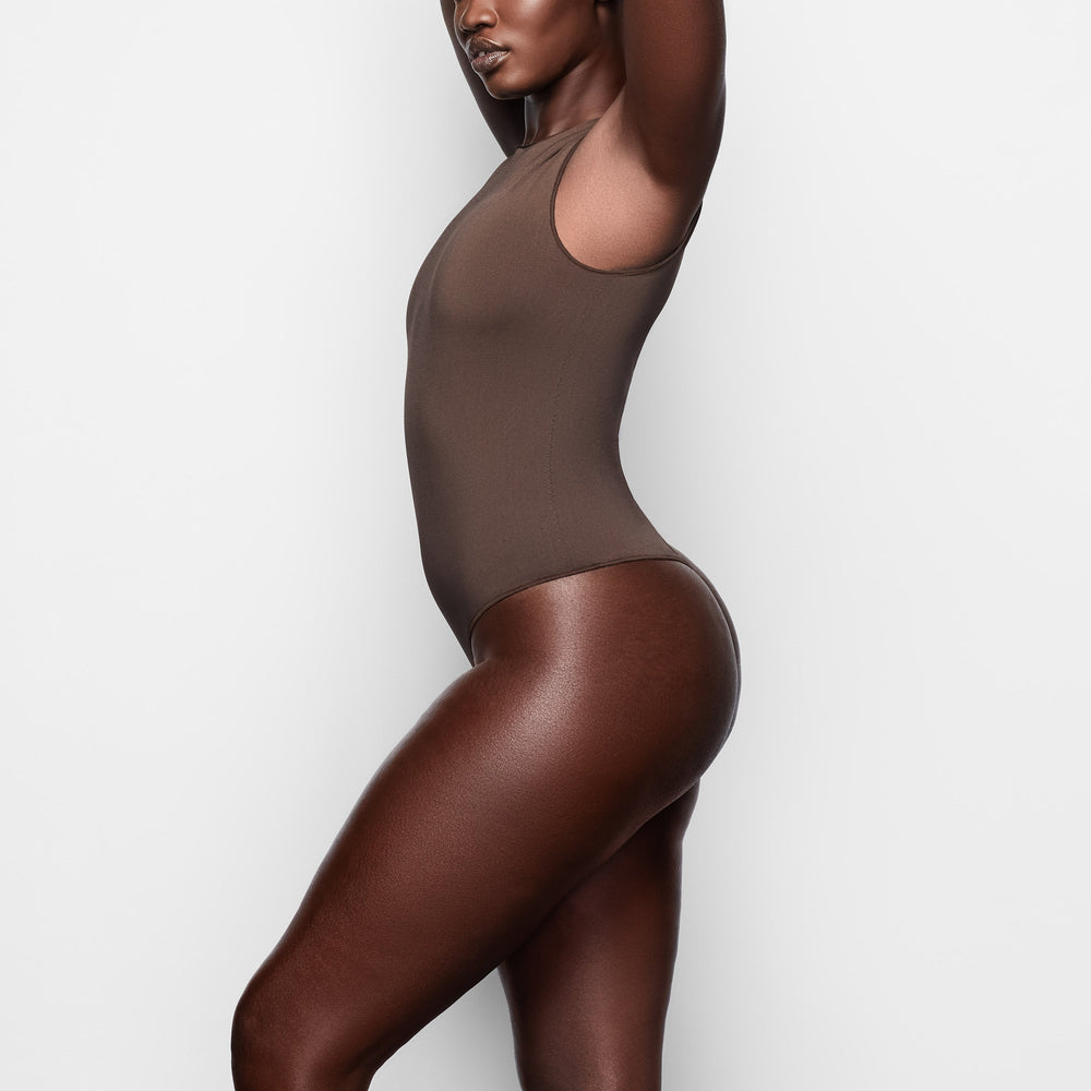 Sleeveless Bodysuit Skims ESSENTIAL CREW NECK Cafe | 508EOFBMU
