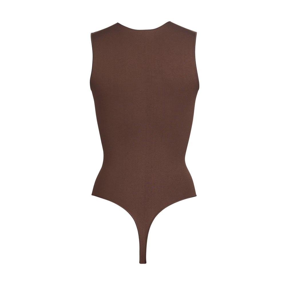 Sleeveless Bodysuit Skims ESSENTIAL CREW NECK Cafe | 508EOFBMU
