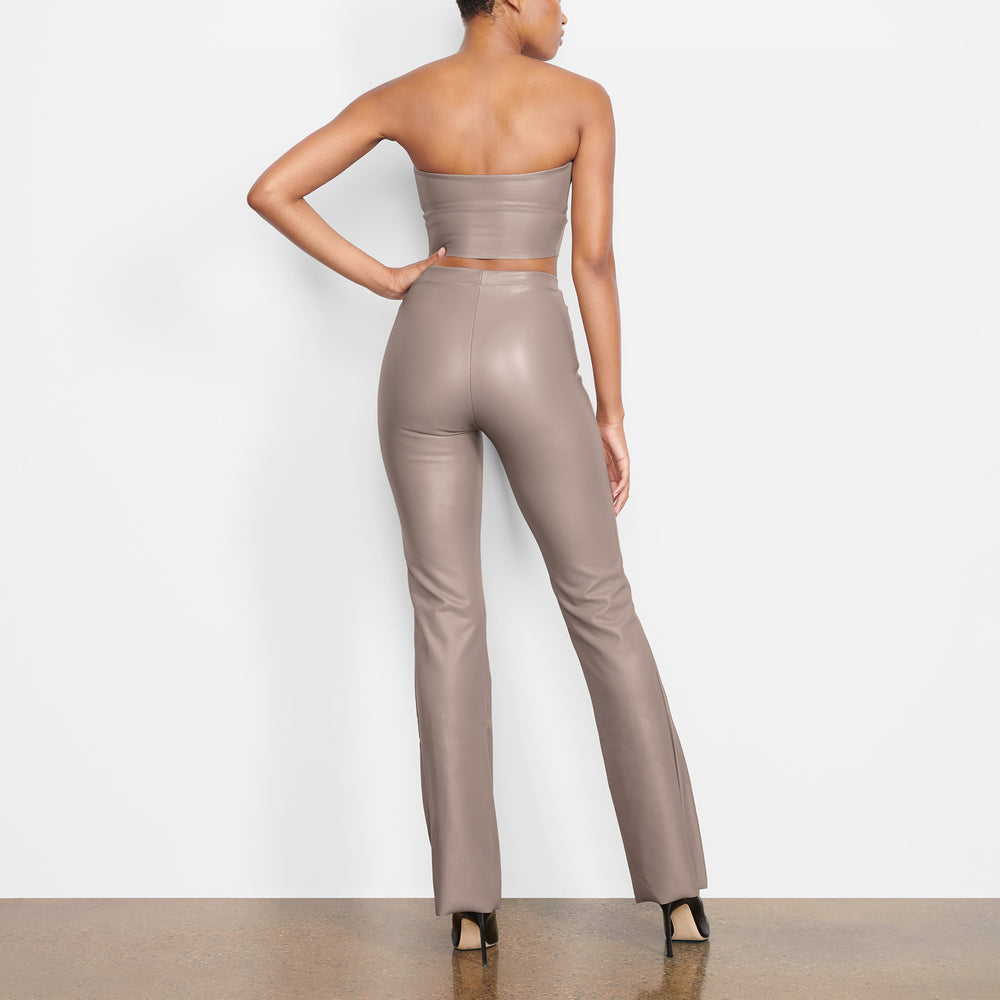 Soutien-Gorge Bandeau Skims FAUX LEATHER Argent | 162DHAITC