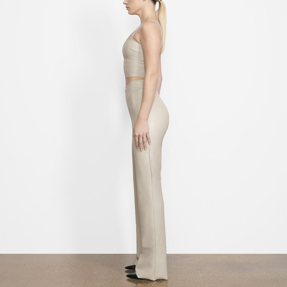 Soutien-Gorge Bandeau Skims FAUX LEATHER Blanche | 197EUMLOD