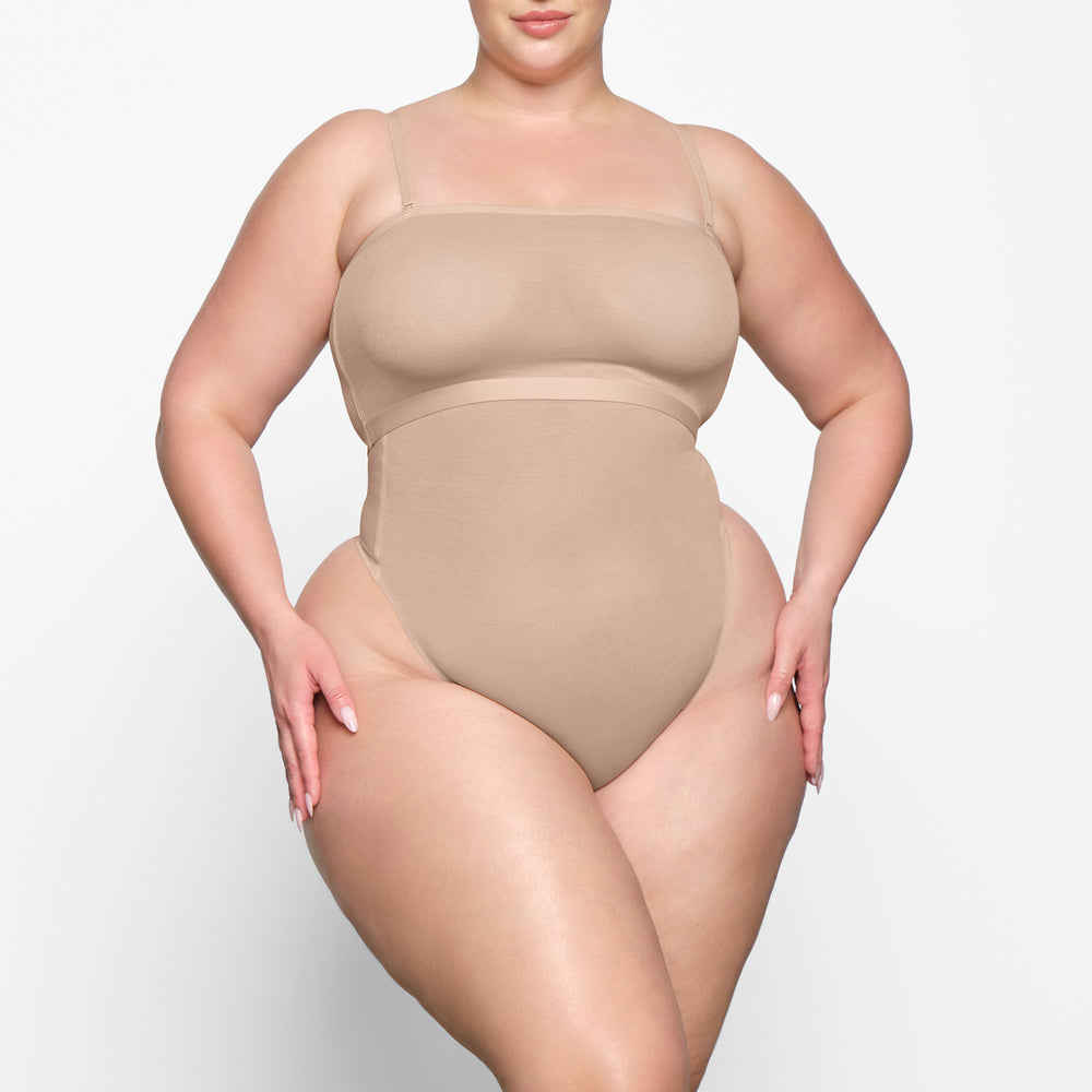 Soutien-Gorge Bandeau Skims SHEER SCULPT Beige | 610MDTCAO