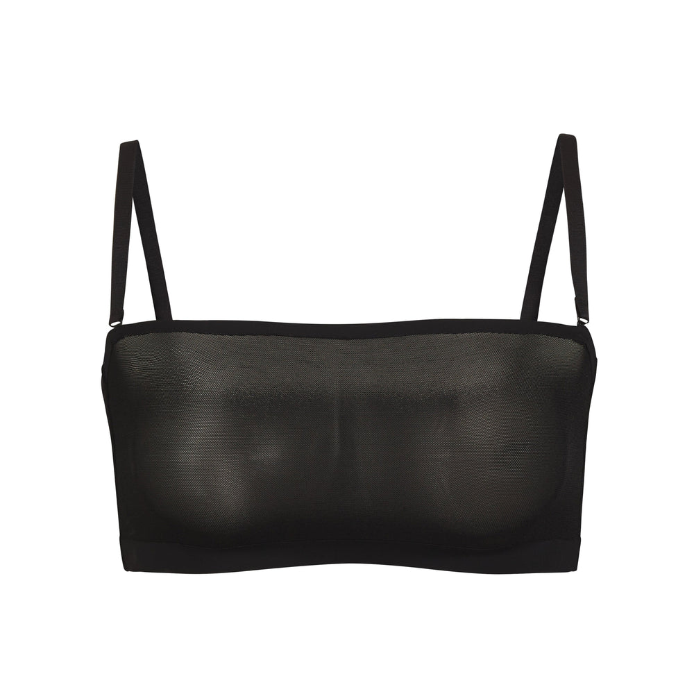 Soutien-Gorge Bandeau Skims SHEER SCULPT Noir | 697JKUBCM