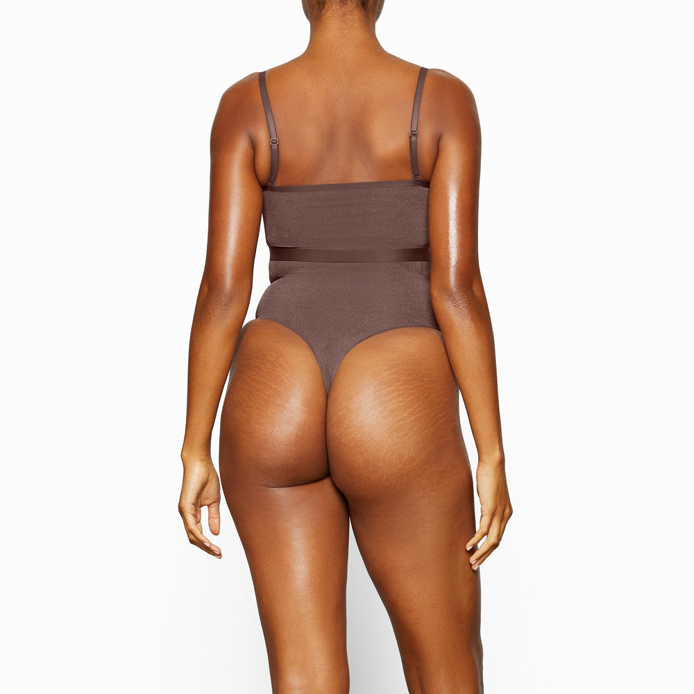 Soutien-Gorge Bandeau Skims SHEER SCULPT Chocolat | 761JMXDFB