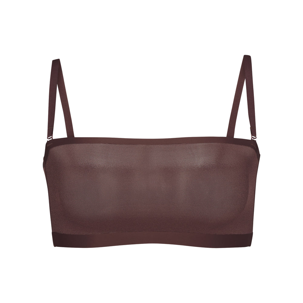 Soutien-Gorge Bandeau Skims SHEER SCULPT Chocolat | 761JMXDFB