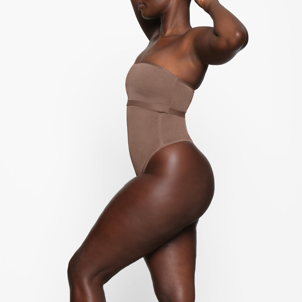 Soutien-Gorge Bandeau Skims SHEER SCULPT Marron | 802JUEYLO
