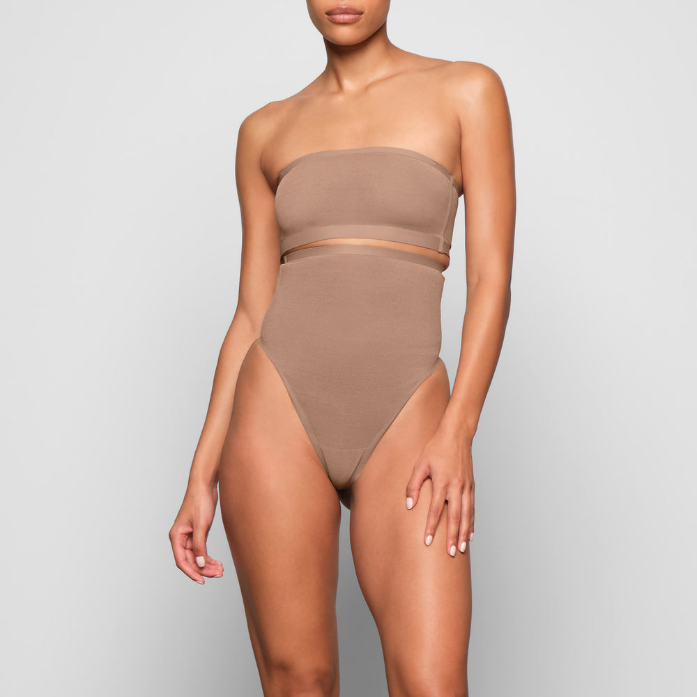 Soutien-Gorge Bandeau Skims SHEER SCULPT Abricot | 982HWNFPD