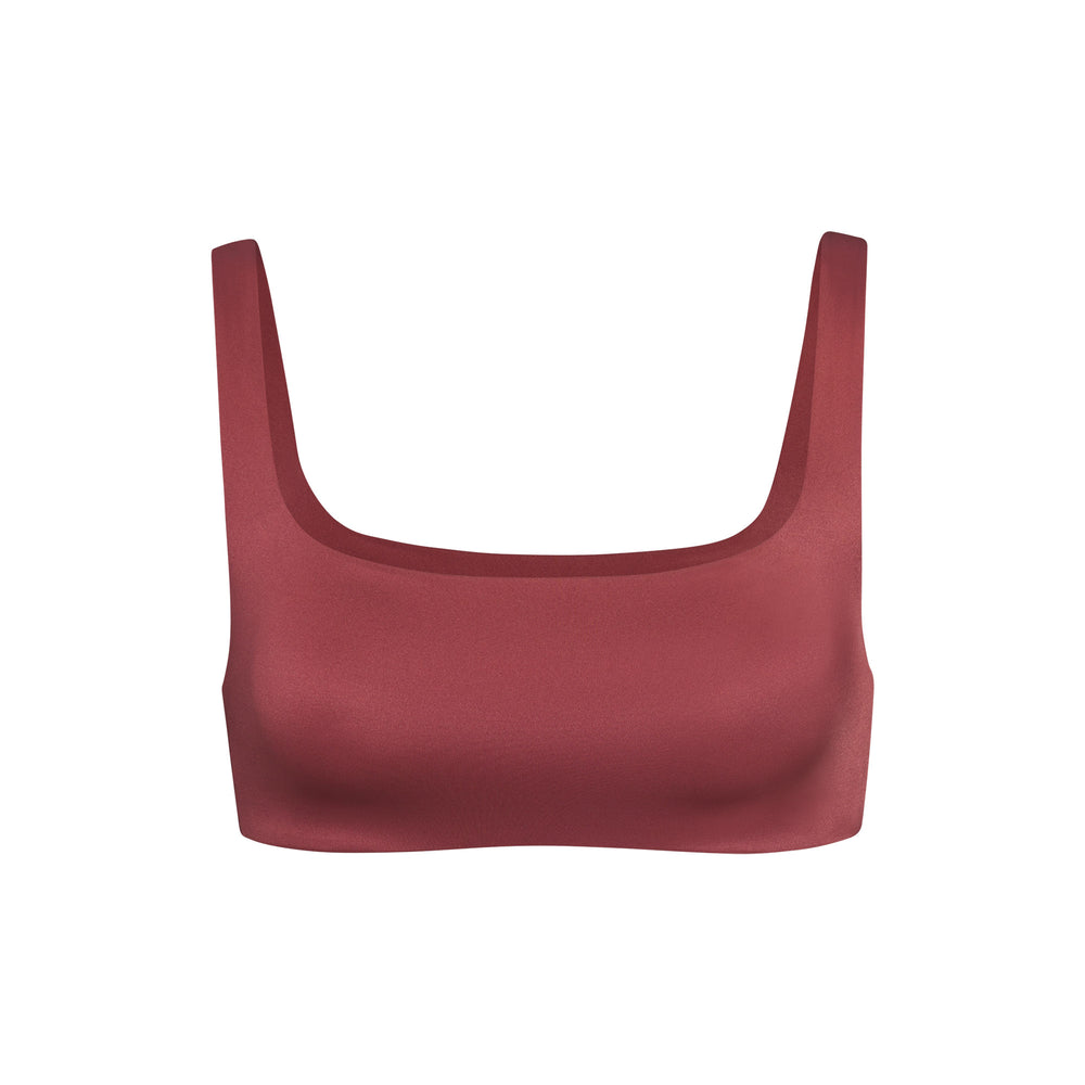 Square Neck Bra Skims STRETCH SATIN Rose | 821JHYZTR