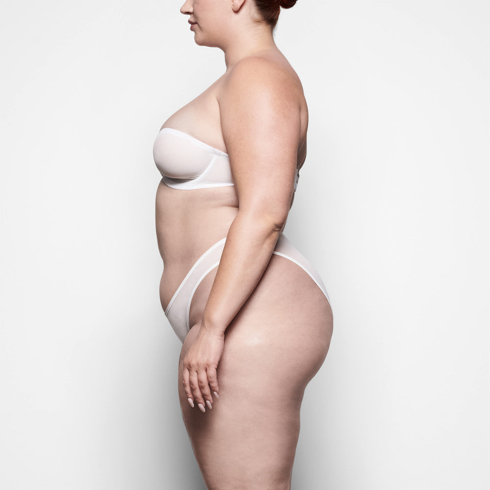 Strapless Bra Skims ULTRA FINE MESH Blanche | 368IAJCKP