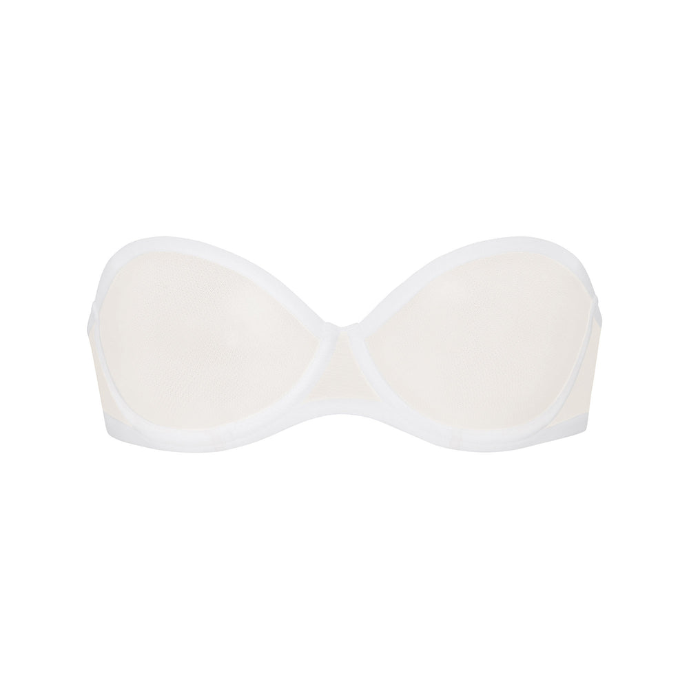 Strapless Bra Skims ULTRA FINE MESH Blanche | 368IAJCKP