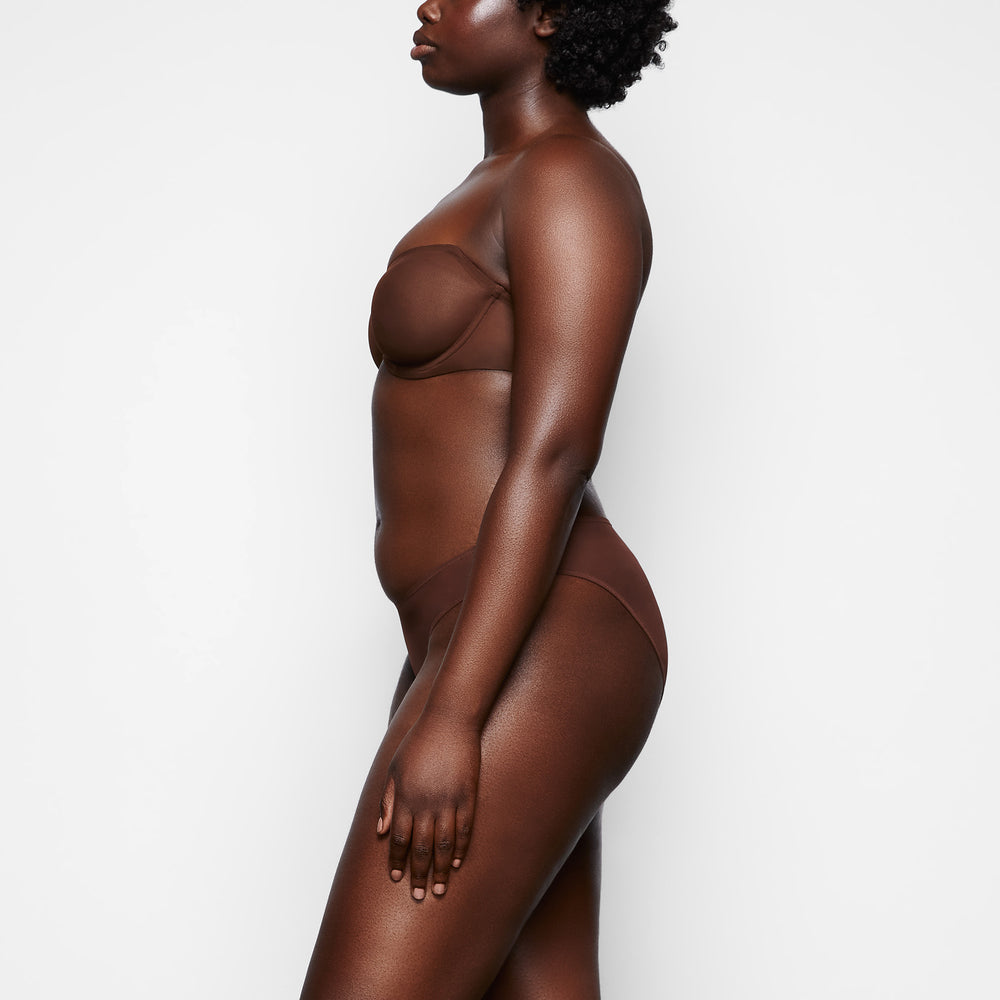 Strapless Bra Skims ULTRA FINE MESH Chocolat | 160TUEMWL