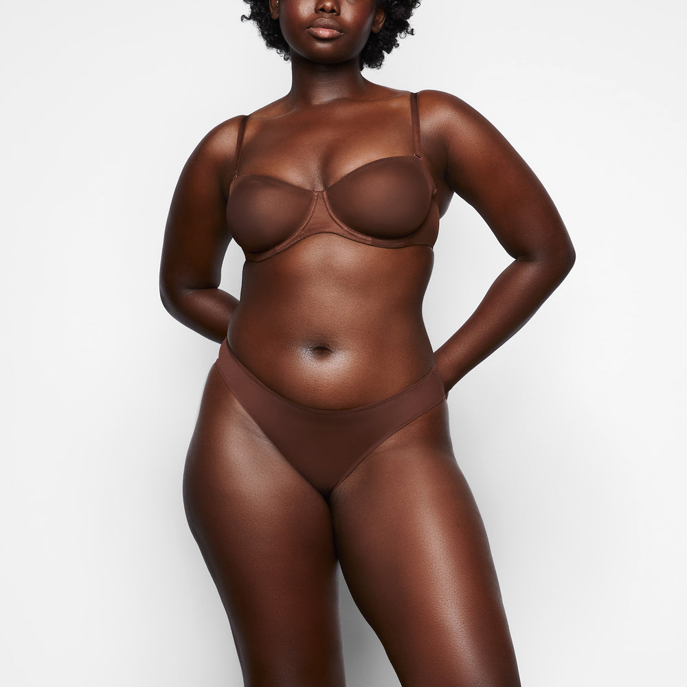 Strapless Bra Skims ULTRA FINE MESH Chocolat | 160TUEMWL