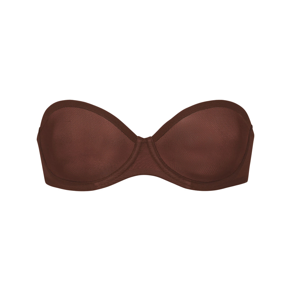 Strapless Bra Skims ULTRA FINE MESH Chocolat | 160TUEMWL