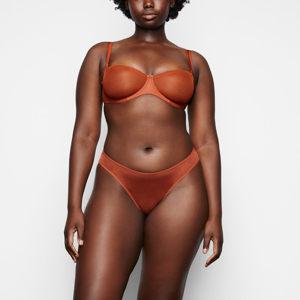 Strapless Bra Skims ULTRA FINE MESH Marron | 640KRITUL