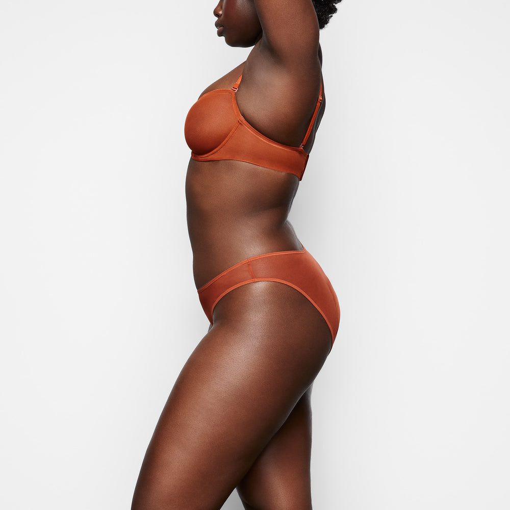 Strapless Bra Skims ULTRA FINE MESH Marron | 640KRITUL