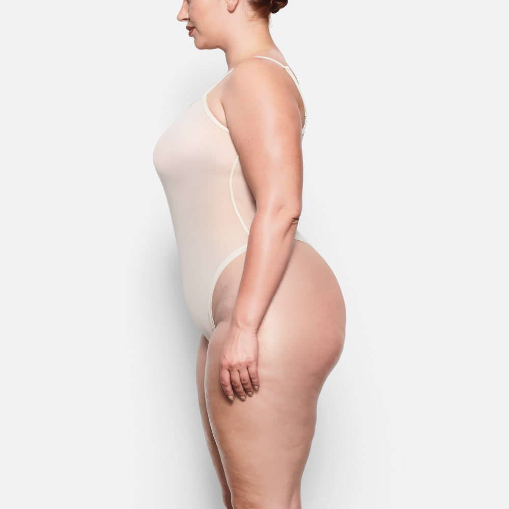 Strappy Bodysuit Skims SUMMER MESH Blanche | 085EIGOCF