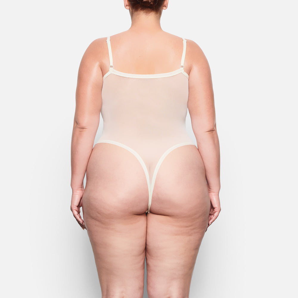 Strappy Bodysuit Skims SUMMER MESH Blanche | 085EIGOCF