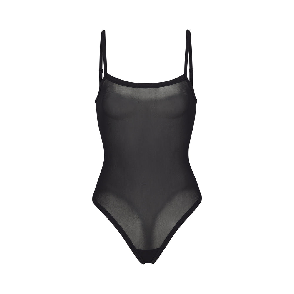 Strappy Bodysuit Skims SUMMER MESH Noir | 370JUMDRK