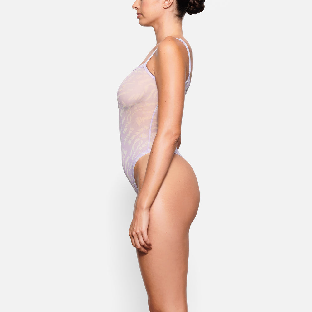 Strappy Bodysuit Skims SUMMER MESH Violette Clair | 649HUBPRZ
