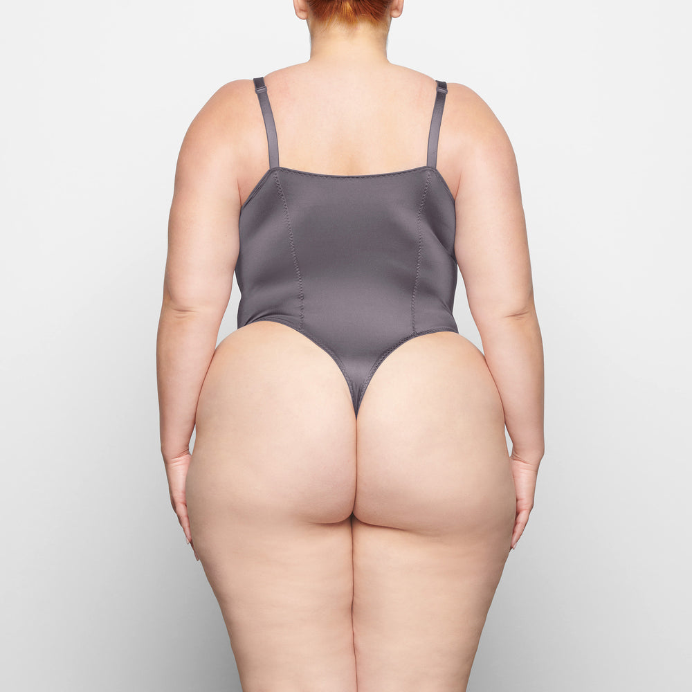 Stretch Satin Bodysuit Skims STRETCH SATIN Violette | 834FHYWUJ