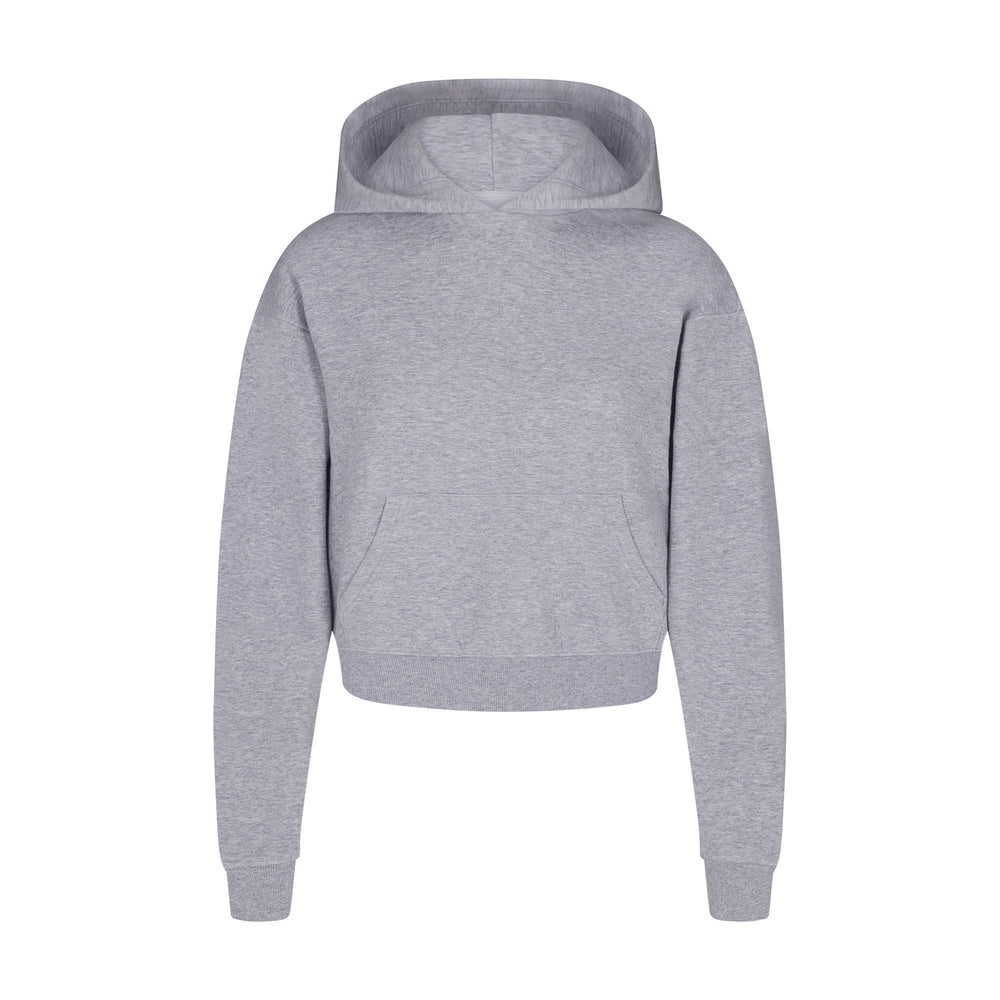 Sweat a Capuche Skims COTTON FLEECE PULLOVER Grise | 562SMKHPJ