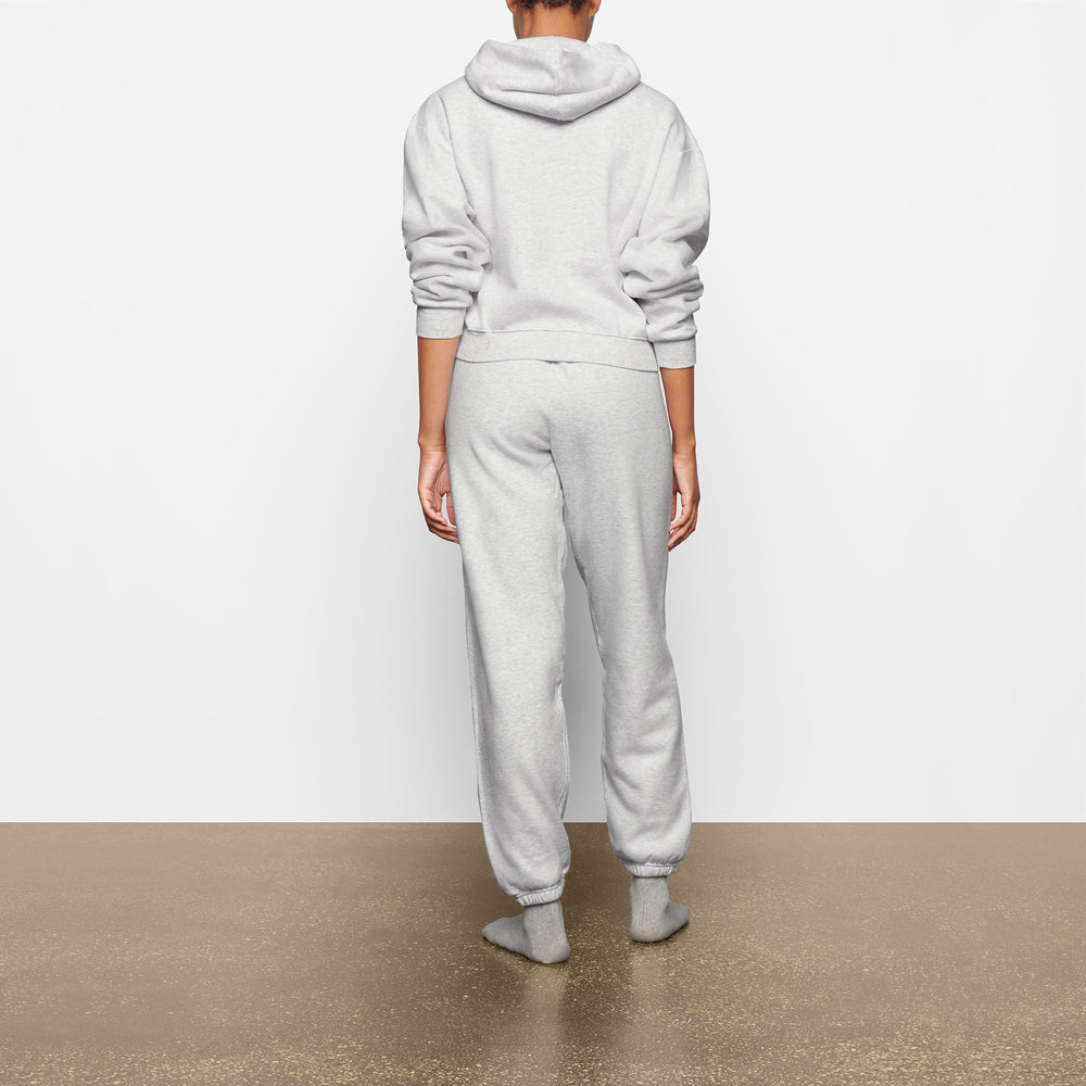 Sweat a Capuche Skims COTTON FLEECE PULLOVER Grise Clair | 673XZTNVY