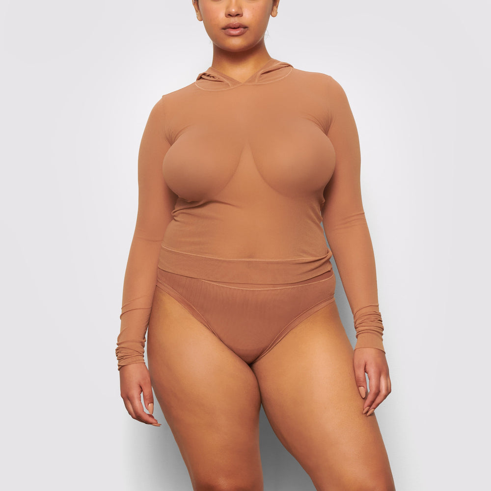 Sweat a Capuche Skims SUMMER MESH Abricot | 723EGOJIW
