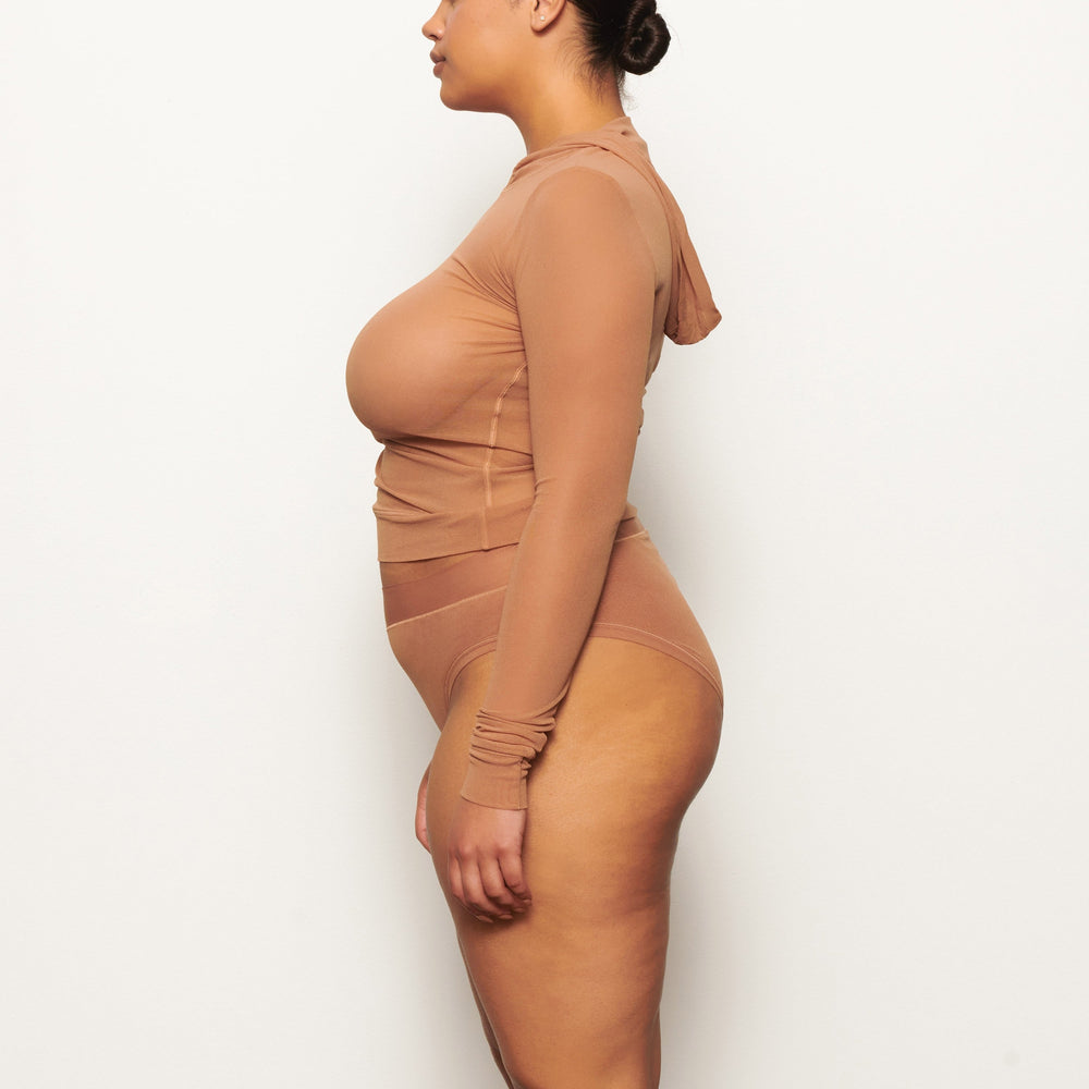 Sweat a Capuche Skims SUMMER MESH Abricot | 723EGOJIW